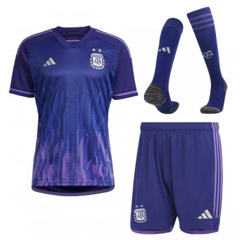 2022 Argentina World Cup Away Jersey Men Full Kit