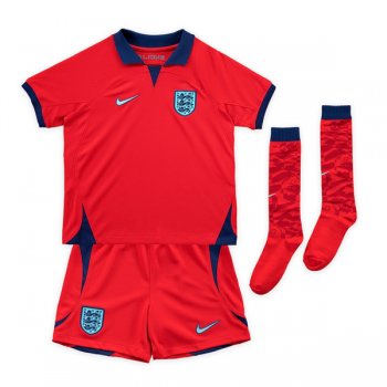 2022 England Away World Cup Jersey Kids Full Kit