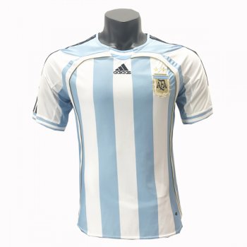 2006 Argentina Home Retro Soccer Jersey Shirt