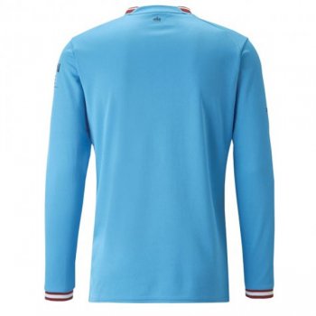 22-23 Manchester City Home Long Sleeve Jersey