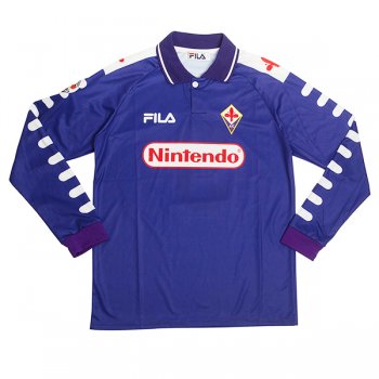 1998-1999 Fiorentina Home Long Sleeve Retro Football Shirt