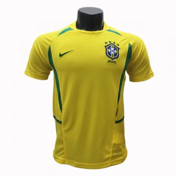 2002-2004 Brazil Home Retro Classic Soccer Jersey Shirt