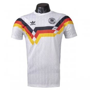 1990 Germany Home White Retro Soccer Jersey