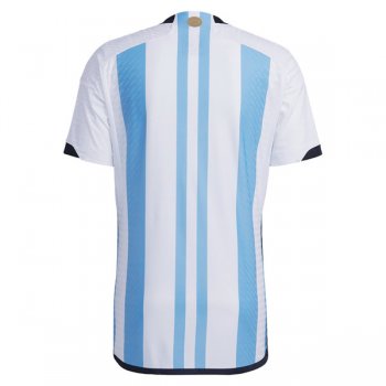 2022 Argentina Champion Version Home Jersey Third Star (Player Version)