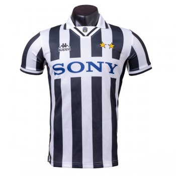 1995-1997 Juventus Home White&Black Retro Jersey Shirt