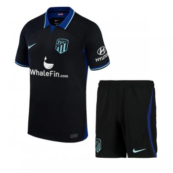 22-23 Atletico Madrid Away Jersey Kids Kit