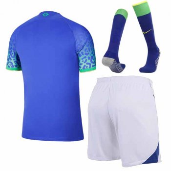 2022 Brazil Away World Cup Jersey Men Full Kit