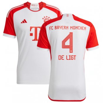23-24 Bayern Munich Home Jersey DE LIGT 4 Printing