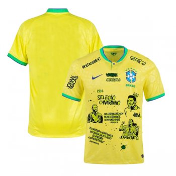 2022 Brazil Home Graffiti Special Jersey