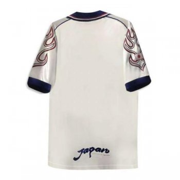 1998 Japan Away White Retro Soccer Jersey