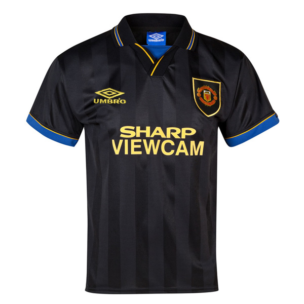 1993-1995 Manchester United Away Black Retro Jersey Shirt [MJS061602 ...