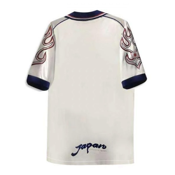 1998 Japan Away White Retro Soccer Jersey